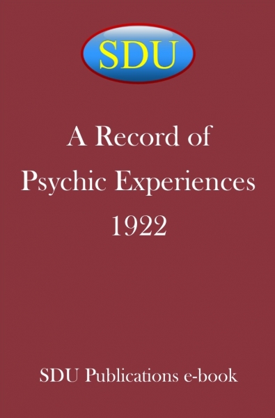 A Record of Psychic Experiences 1922