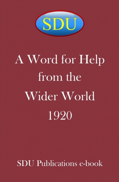 A Word for Help from the Wider World 1920