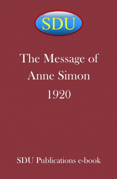 The Message of Anne Simon 1920