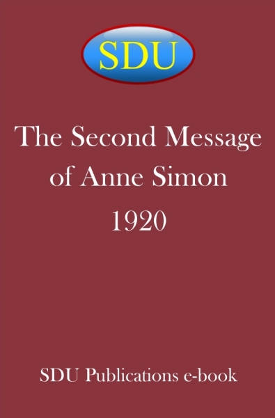 The Second Message of Anne Simon 1920